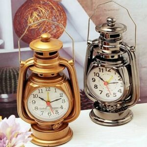 Vintage Retro oil lamp Alarm Clock