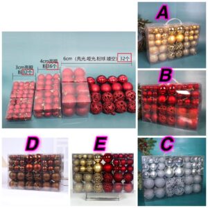 100Pcs Christmas Ball Ornaments